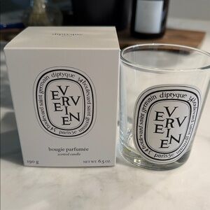 EMPTY Diptyque Verveine 190g Candle and Box